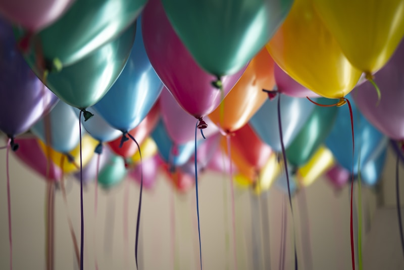 Colorful balloons for events